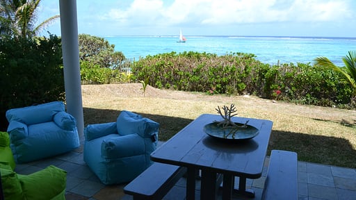 Villa Bleue Terrasse/Veranda