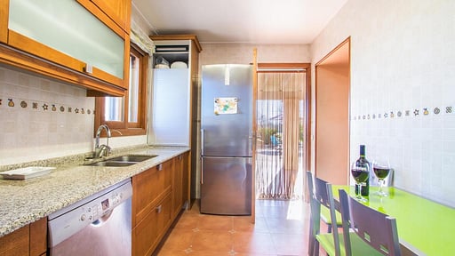 Villa Blue Green Cocina