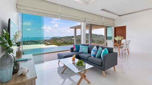 Villa Blue Munii Living room