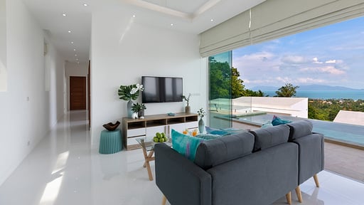 Villa Blue Munii Living room