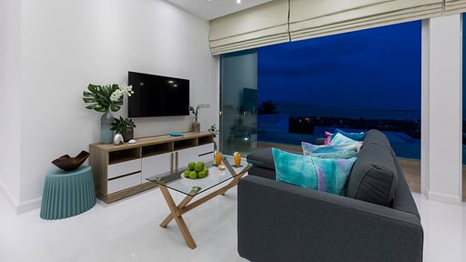 Villa Blue Munii Living room