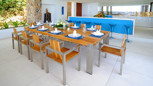 Villa Blue View Dining area