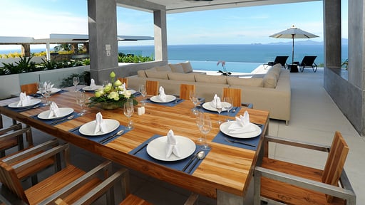 Villa Blue View Dining area