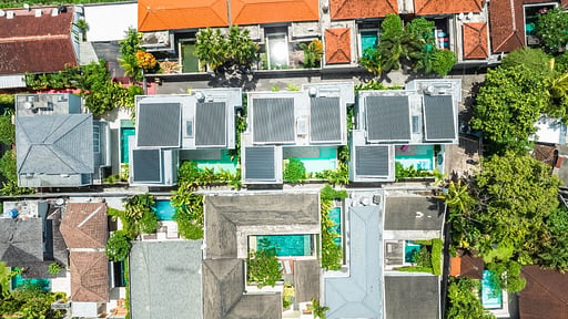 Villa Blue Water Drone pictures