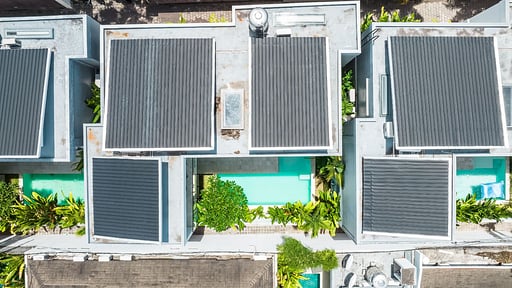Villa Blue Water Drone pictures