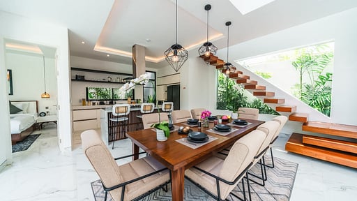 Villa Blue Water Dining area