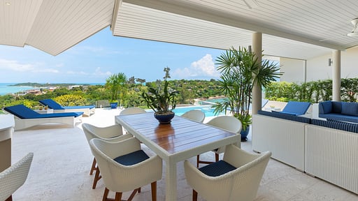 Villa Blue Water Dining area