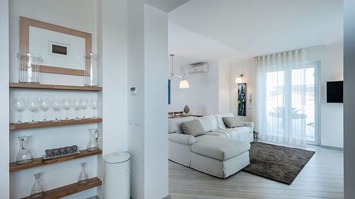 Villa Blumarine Woonkamer