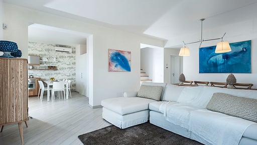 Villa Blumarine Woonkamer