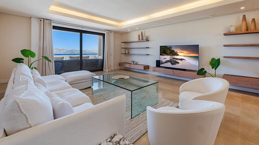 Villa Bonair Sky Woonkamer 