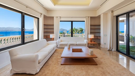 Villa Bonair Sky Woonkamer 