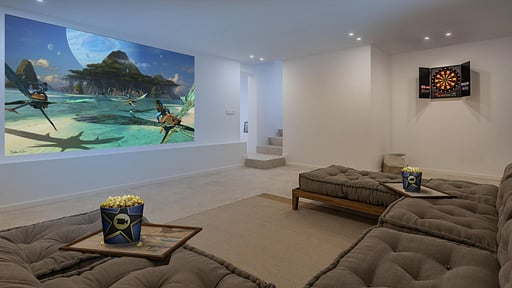 Villa Bonjour Media room