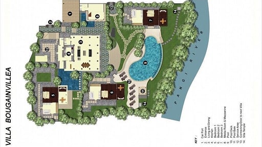 Villa Bougainvillea Floor plan