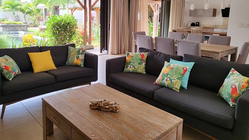 Villa Bougainvilliers Wohnbereich
