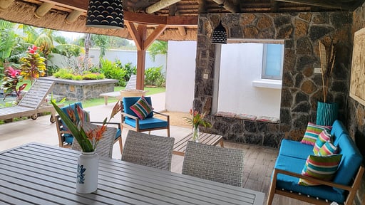 Villa Bougainvilliers Terrasse/Veranda