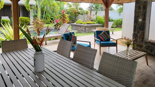Villa Bougainvilliers Terrasse/Veranda