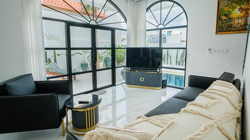 Villa Boujis Wohnbereich
