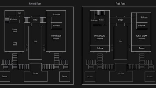 Villa Bukit Lembongan 1 Floor plan