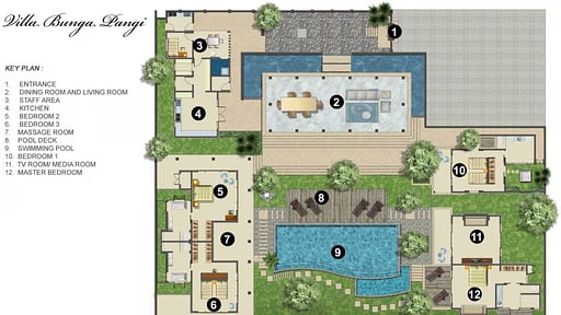 Villa Bunga Pangi Floor plan