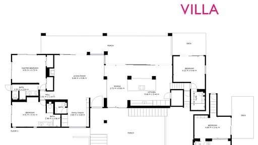 Villa C’anouch Floor plan