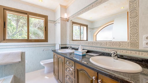 Villa Cala Llamp Schlafzimmer 1