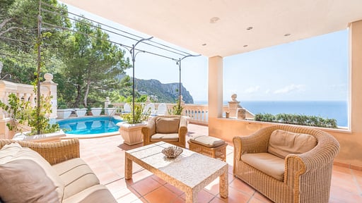 Villa Cala Llamp Wohnbereich