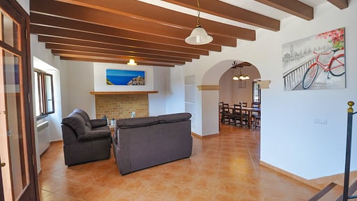 Villa Cala Mondrago Wohnbereich