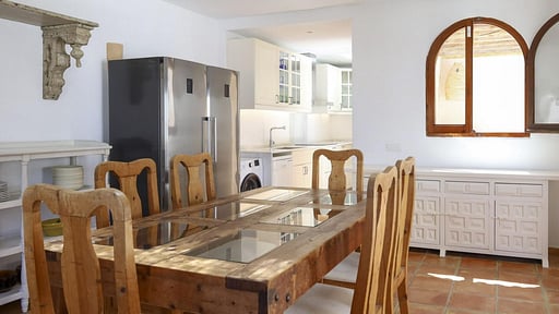 Villa Cala Tarida Rafael Zona de comedor