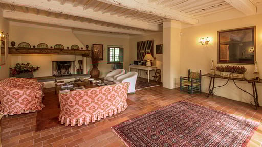 Villa Campassole Wohnbereich