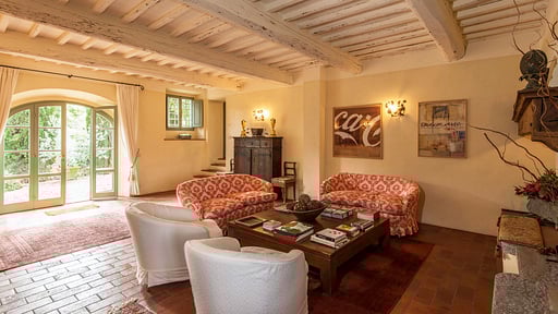 Villa Campassole Wohnbereich