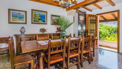 Villa Can Boi Dining area