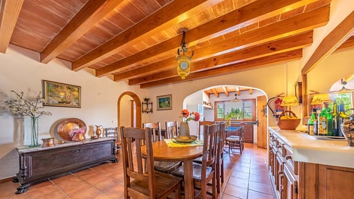 Villa Can Coll Dining area