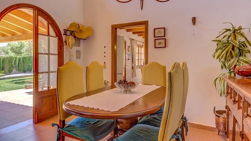 Villa Can Martin Dining area