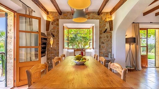 Villa Can Paroya Dining area