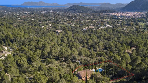 Villa Can Punxa Dalt Фото с дрона