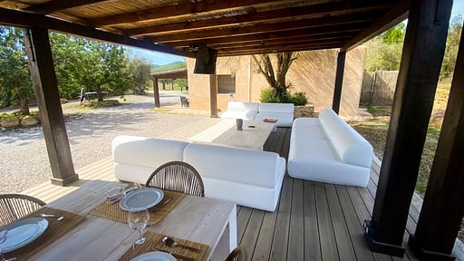 Can Sage Terras/Veranda