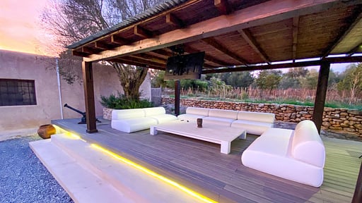 Can Sage Terras/Veranda