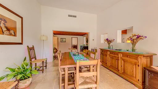 Villa Ca'n Vich Dining area