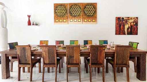 Villa Candi Kecil Empat Zona de comedor