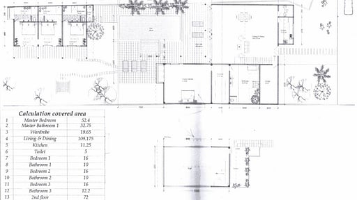 Villa Candi Kecil Tujuh Floor plan
