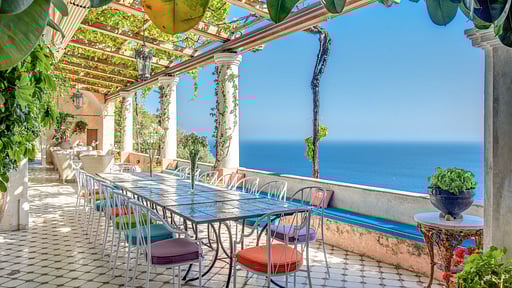 Villa Canonica Dining area