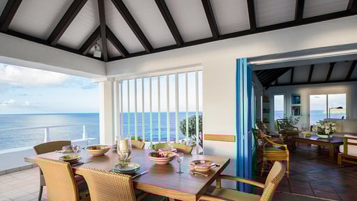 Villa Cap au Vent Dining area
