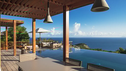 Villa Caro Dining area