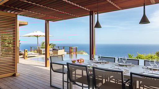 Villa Caro Dining area