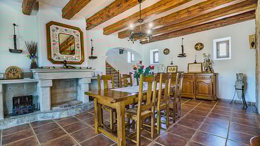 Villa Carolina Pollensa Обеденная зона