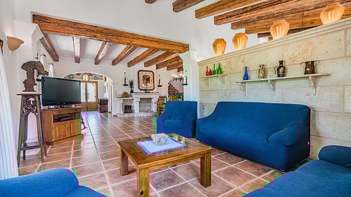 Villa Carolina Pollensa Гостиная