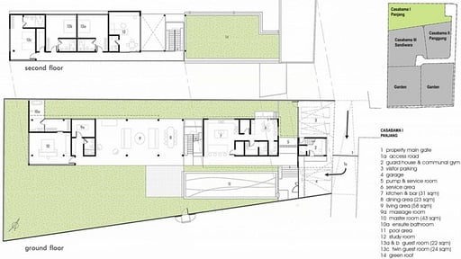 Villa Casabama Panjang Floor plan