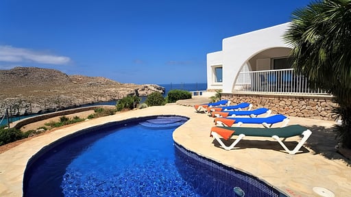 Villa Casa Blanca Carbo Бассейн