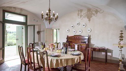 Villa Casale Valdera Dining area