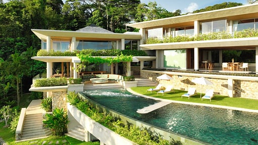 Villa Cascade Drone pictures